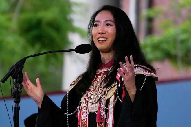 佛毕业演讲的中国女生震撼全场哈佛战胜川普这天史上首位在哈(图7)
